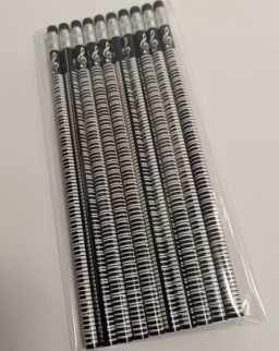 Ceruza fekete-fehér klaviatúrás, 10 db./csomag