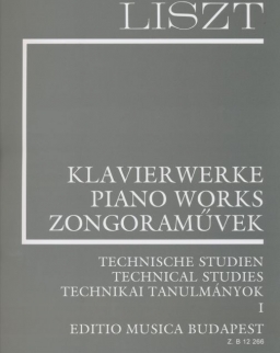 Liszt Ferenc: Technikai tanulmányok 1 (Supplement 1) fűzve
