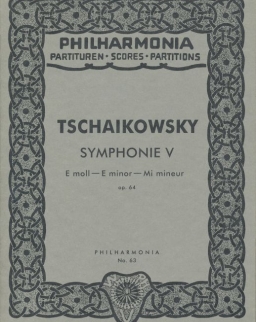 Pyotr Ilyich Tchaikovsky: Symphony No. 5. kispartitúra