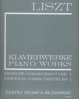 Liszt Ferenc: Einzelne Charakterstücke 1. (fűzött)