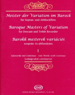 Barokk mesterek variációi 1. - furulyára, zongorakísérettel