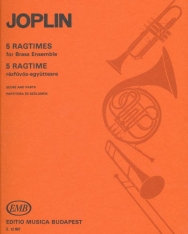Scott Joplin: 5 ragtimes rézfúvósokra - partitúra és szólamok