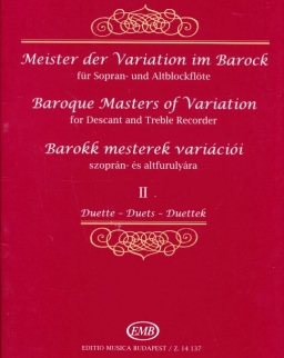 Barokk mesterek variációi 2.  - furulyára, zongorakísérettel
