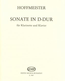 Franz Anton Hoffmeister: Sonate in D - klarinétra, zongorakísérettel