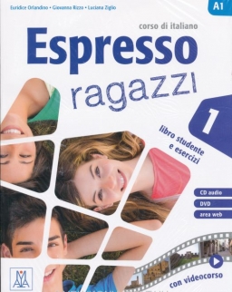 Espresso Ragazzi 1 Corso di Italiano - Libro Studente e Esercizi + CD Audio, DVD, area WEB