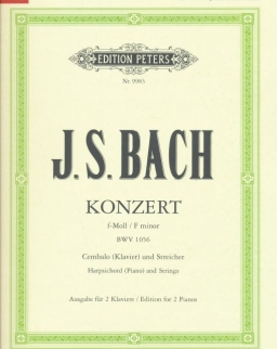 Johann Sebastian Bach: Piano concerto BWV 1056 f-moll - 2 zongorára