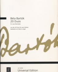 Bartók Béla: 20 Duó - 2 klarinétra