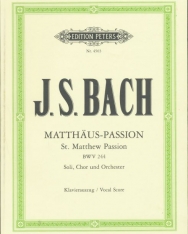 Johann Sebastian Bach: Matthaus - Passion - zongorakivonat