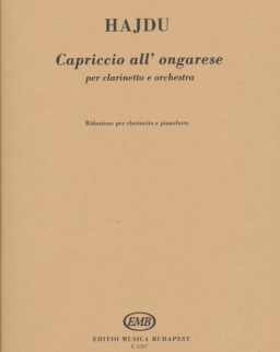 Hajdu Mihály: Capriccio all' Ongarese (klarinétra, zongorakísérettel)