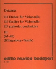 Friedrich Dotzauer: 113 gyakorlat csellóra 3.