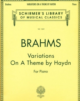 Johannes Brahms: Variations On A Theme by Haydn - zongorára