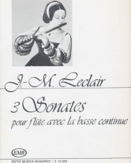Jean-Marie Leclair: 3 Sonate fuvolára zongorakísérettel