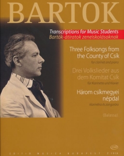 Bartók Béla: Három csíkmegyei népdal - klarinétra, zongorakísérettel