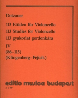Friedrich Dotzauer: 113 gyakorlat csellóra 4.