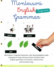 Montessori English Grammar – Beginner