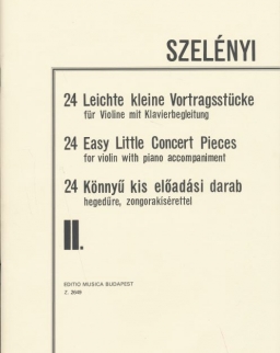 Szelényi István: 24 könnyű kis előadási darab hegedűre zongorakísérettel 2.