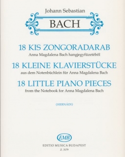 Johann Sebastian Bach: 18 kis zongoradarab - Anna Magdalena Bach hangjegyfüzetéből
