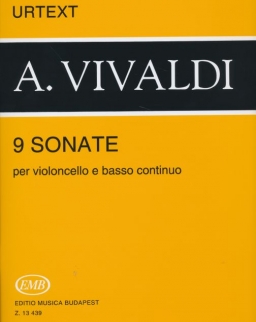 Antonio Vivaldi: 9 Sonate (cselló zongorakísérettel) Urtext