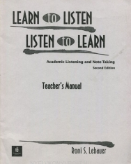 LEARN TO LISTEN LISTEN TO LEARN TRS