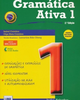 Gramática Ativa 1 - 2.a Ediçao (Livro segundo o novo Acordo Ortográfico) Portugues do Brasil - inclui 3 CD Áudio