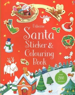Santa Sticker and Colouring Book