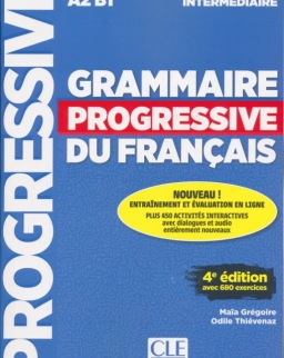 Grammaire progressive du français - Niveau intermédiaire - 4eme édition - Livre + CD + Livre-web 100% interactif
