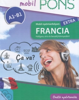 Pons Mobil nyelvtanfolyam Extra - Francia A1-A2 Könyv + 2 CD