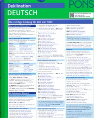 PONS Deklination Deutsch auf einen Blick: Die richtige Endung für alle vier Fälle (PONS auf einen Blick)