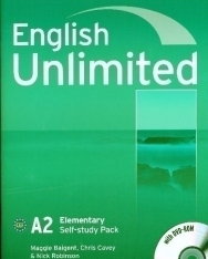 English Unlimited A2 Elementary Self-Study Workbook Pack with Key and DVD-Rom