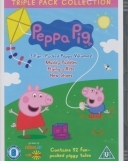 Peppa Pig Triple Pack Collection DVD - Muddy Puddles, Flying a Kite, New Shoes