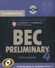 Cambridge BEC Preliminary 4 Official Examination Past Papers Student's Book with Answers and Audio CD Self-Study Pack