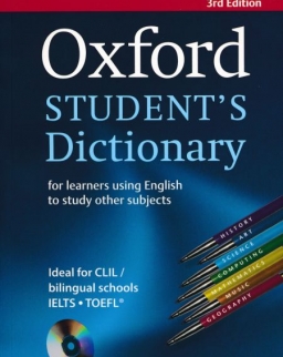 Oxford Student's Dictionary for learners using English to study other skösziubjects - 3rd Edition - A könyvben található CD-rom „verziófrissítés miatt nem használható”.