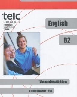TELC English B2 Vizsgafelkészítő könyv (8 teljes feladatsor + 4 Cd)