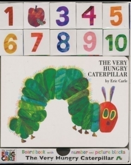 The Very Hungry Caterpillar Board Book with Number and Picture Blocks