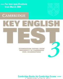 Cambridge Key English Test 3 Official Examination Past Papers 2nd Edition Student's Book