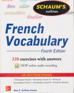 Schaum's Outlines - French Vocabulary 4th Edition - 320 Exercises with Answers - New Online Audio Recording