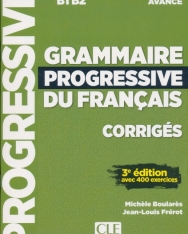 Grammaire progressive du français - Niveau avancé - 3eme édition - Corrigés
