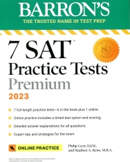 7 SAT Practice Tests 2023 with Online Practice