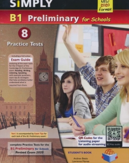 Simply B1 Preliminary for Schools - 8 Practice Tests Self-Study Edition withMP3 Audio CD - 2020 Exam