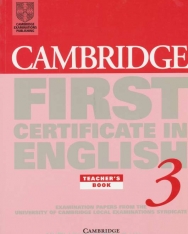 Cambridge First Certificate in English 3 Examination Papers Teacher's book
