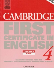Cambridge First Certificate in English 4 Examination Papers Teacher's book