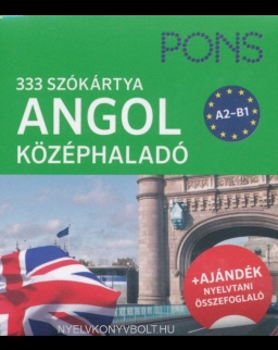PONS 333 szókártya angol középhaladó A2-B1