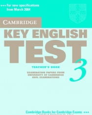 Cambridge Key English Test 3 Official Examination Past Papers 2nd Edition Teacher's Book