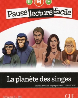 La planete des singes - Livre + CD audio - Pause lecture facile niveau 5 - B1