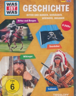 Was ist was: Geschichte - Ritter und Burgen, Seeräuber, Wikinger, Indiane DVD(4)
