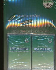 Test Auditivi - Gazdasági szaknyelvi hallás utáni tesztek olasz nyelven, közép- és felsőfok+2kazetta