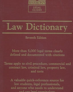 Barron's Law Dictionary Seventh Edition