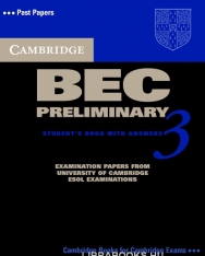 Cambridge BEC Preliminary 3 Official Examination Past Papers Student's Book with Answers