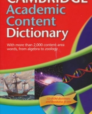 Cambridge Academic Content Dictionary paperback with CD-ROM