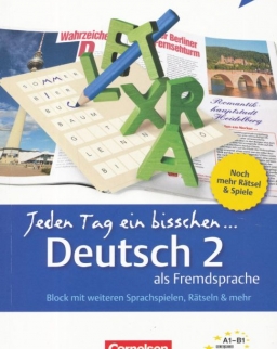 Jeden Tag ein bisschen Deutsch als Fremdsprache 2 - Block mit weiteren Sprachspielen, Rätselen & mehr